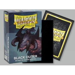 Dragon Shield Black Outer Matte Outer 100 Protective Sleeves | Galactic Toys & Collectibles