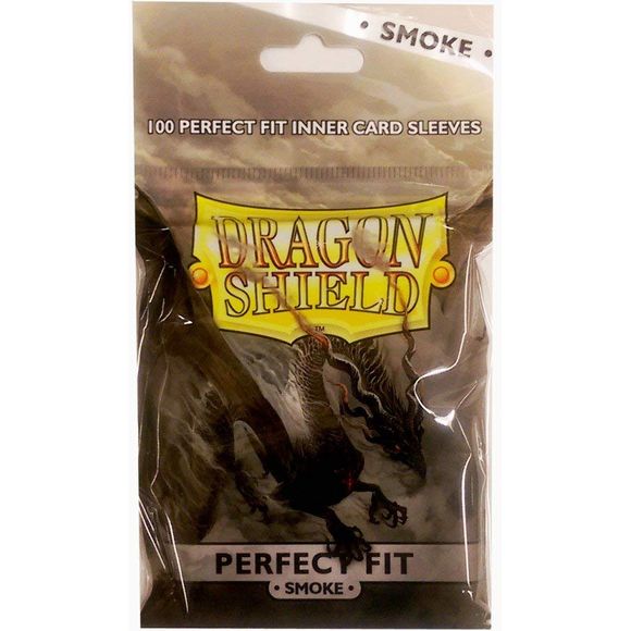 Dragon Shield Perfect Fit Sleeves Smoke Standard (100 Piece) | Galactic Toys & Collectibles
