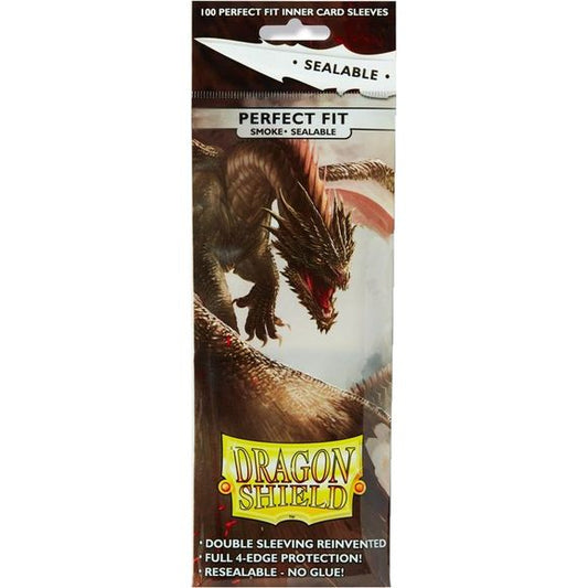Dragon Shield Perfect Fit Sealable Smoke (100) | Galactic Toys & Collectibles
