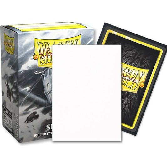 Dragon Shield Dual Matte Snow (100ct) Protective Sleeves | Galactic Toys & Collectibles