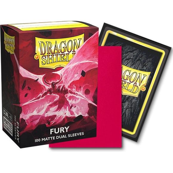 Dragon Shield Dual Matte Sleeves - Fury (100ct) Protective Sleeves | Galactic Toys & Collectibles