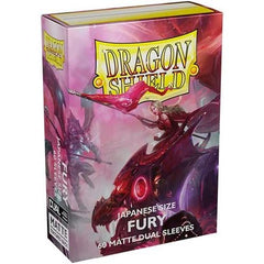 Dragon Shield: Matte Dual Mini Sleeves - Fury (60ct) | Galactic Toys & Collectibles