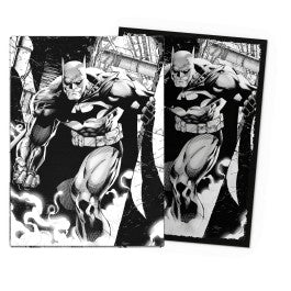 The Dark Knight is featured on Dragon Shield's Matte Dual Art sleeves - enjoy the supreme shuffle-feel.
Dragon Shield Matte Dual Art sleeves are fully opaque and have a black interior that creates a dramatic background for your TCG cards.
All designs for our Art sleeves are printed directly onto the sleeve and do not peel or split.
They are a great fit for our ultra-protective outer sleeves.
Each cardboard box contains 100 sleeves and can be used to store 75+ single-sleeved cards, or 65+ double-sleeved card