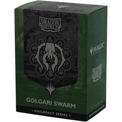 "The Golgari don't bury their dead. They plant them." Death is part of life, and you are part of the Golgari Swarm! Show your guild allegiance with the Magic x Dragon Shield Golgari Swarm Matte Dual Art Sleeves.The Guildpact series celebrates the ten iconic guilds of Ravnica. Each sleeve features their guild symbol in exquisite metallic print on a subtle background based on the Guildgate artwork. The back and interior of the sleeves use the guild's colors to perfectly match both the guild and your deck.
Dra