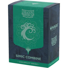 "... needs more toad". Experiment alongside your fellow biomancers in the Simic Combine. Show your guild allegiance with the Magic x Dragon Shield Simic Combine Matte Dual Art Sleeves.The Guildpact series celebrates the ten iconic guilds of Ravnica. Each sleeve features their guild symbol in exquisite metallic print on a subtle background based on the Guildgate artwork. The back and interior of the sleeves use the guild's colors to perfectly match both the guild and your deck.
Dragon Shield Standard Matte D