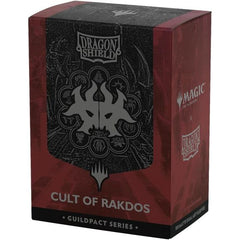 "Let all feel joy in pain." Revel in agonizing ecstasy with the Cult of Rakdos. Show your guild allegiance with the Magic x Dragon Shield Cult of Rakdos Matte Dual Art Sleeves.The Guildpact series celebrates the ten iconic guilds of Ravnica. Each sleeve features their guild symbol in exquisite metallic print on a subtle background based on the Guildgate artwork. The back and interior of the sleeves use the guild's colors to perfectly match both the guild and your deck.
Dragon Shield Standard Matte Dual Art