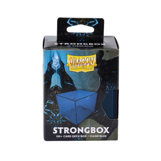 Functional, compact, and tough enough to withstand a dragon's fangs. Strongbox holds 100+ double-sleeved cards and provides powerful protection to your precious deck. Our dragons forged this no-nonsense deck box to suit TCG players' needs exactly. The vacuum seal uses a powerful magic known as "physics" to keep the box securely closed, yet easily accessible. The lid has room to show off your commander, leader or another notable card, so you can tell decks apart at a glance. Finally, storing multiple boxes i