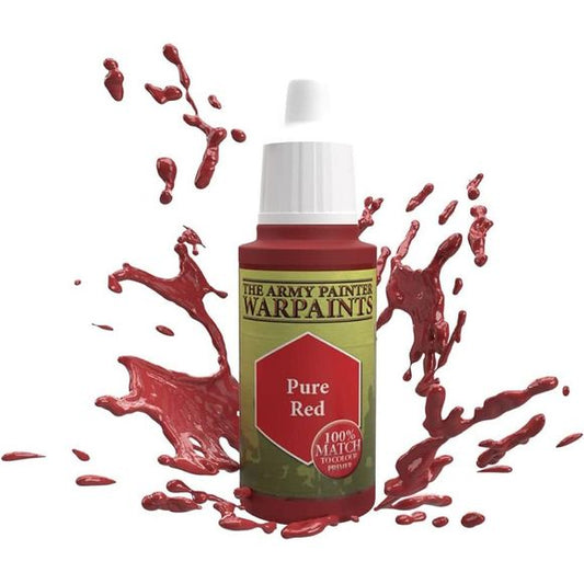 Army Painter: Warpaints 'Pure Red' 18ml | Galactic Toys & Collectibles