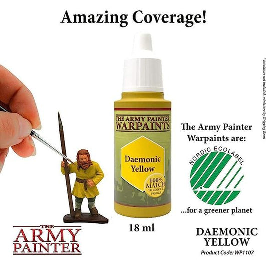 Army Painter: Warpaints 'Daemonic Yellow' 18ml | Galactic Toys & Collectibles