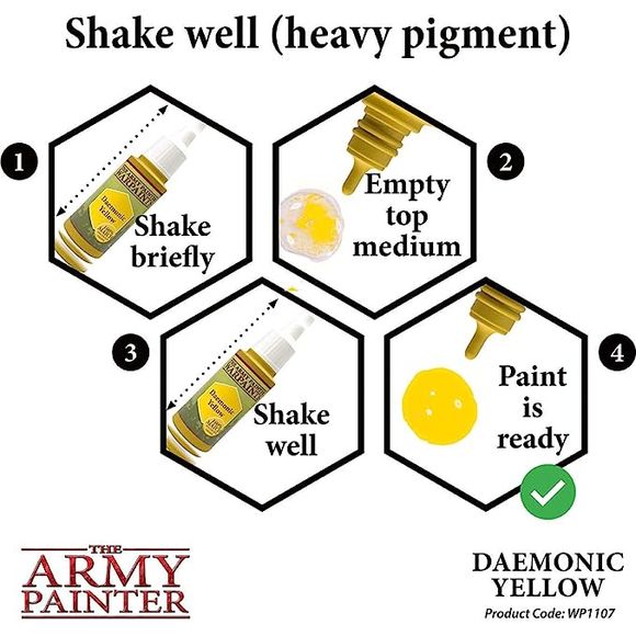 Army Painter: Warpaints 'Daemonic Yellow' 18ml | Galactic Toys & Collectibles