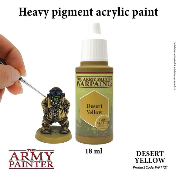 Army Painter DESERT YELLOW WARPAINT 18ml | Galactic Toys & Collectibles