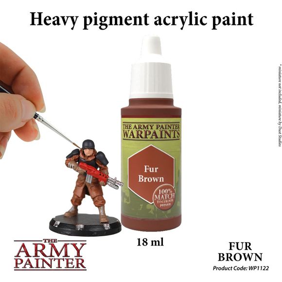 Army Painter FUR BROWN WARPAINT 18ml | Galactic Toys & Collectibles
