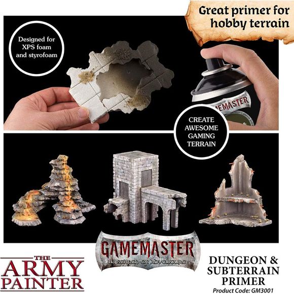 Army Painter GameMaster - Terrain Primer: Dungeon & Subterrain - Spray Paint | Galactic Toys & Collectibles