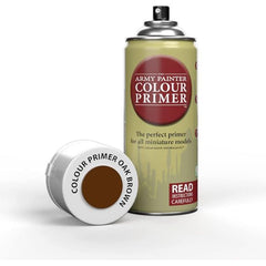 Oak Brown is a rich, dark brown that works specifically for earthen forces of fur and wood. Dryads, tree spirits and beastmen alike will benefit from this basecoat. Oak Brown is also a popular choice for plastic and resin terrain pieces. Saves time painting - Prime your model with your chosen base color Precision nozzle and fast drying acrylic primer = Perfect coverage! 24 Colours, with a 100% matching Warpaint Leaves every detail on the miniature in excellent condition.