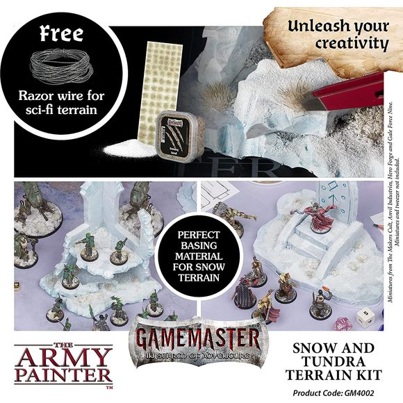Army Painter Gamemaster: Snow & Tundra Terrain Kit Starter Set | Galactic Toys & Collectibles