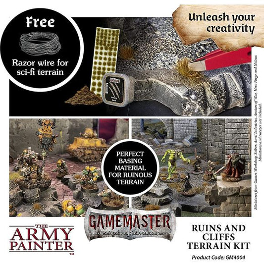 Army Painter Gamemaster: Ruins & Cliffs Terrain Kit Starter Set