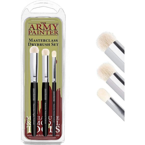 These specialized dome tipped drybrushes far exceed traditional drybrushes in the effects they can achieve. The dome shape brushes are already popular among professional high-end painters and are for the first time introduced at an affordable price for anyone to achieve fantastic speed painting results!