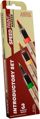 With Speedpaint Markers, you hold an entire hobby in your hands. Try Speedpaint Markers with 3 ultra-rich colours that make painting easier than ever. Without a brush or palette, you can switch between colours in a heartbeat and take your hobby wherever you go. Inside each marker is our fan-favourite Speedpaint 2.0 formula, featuring highly saturated Acrylic colours. Experiment with this Introductory Set, featuring 3 x 6ml Speedpaint Markers and push the boundaries of your hobby!