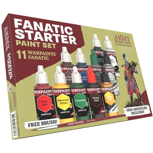 Are you just starting out with miniature painting? Or are you not sure what you actually need in order to dive in? Then the Warpaints Fanatic Starter Paint Set is the perfect option for you. In the Starter Paint Set you will find everything you need to get started with painting any wargaming system while giving you extreme value for money!