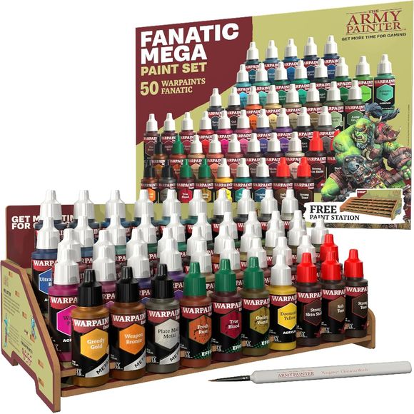 The future of miniature paint is here! - And with the Warpaints Fanatic Mega Paint Set, you have a wide selection of high-quality paints that perform at every stage of your hobby journey. No matter whether you are a gamer looking to quickly get your miniatures to tabletop quality, a dedicated hobbyist refining your techniques, or a professional painter looking for a high-quality pigment range that offers excellent coverage and colour intensity.