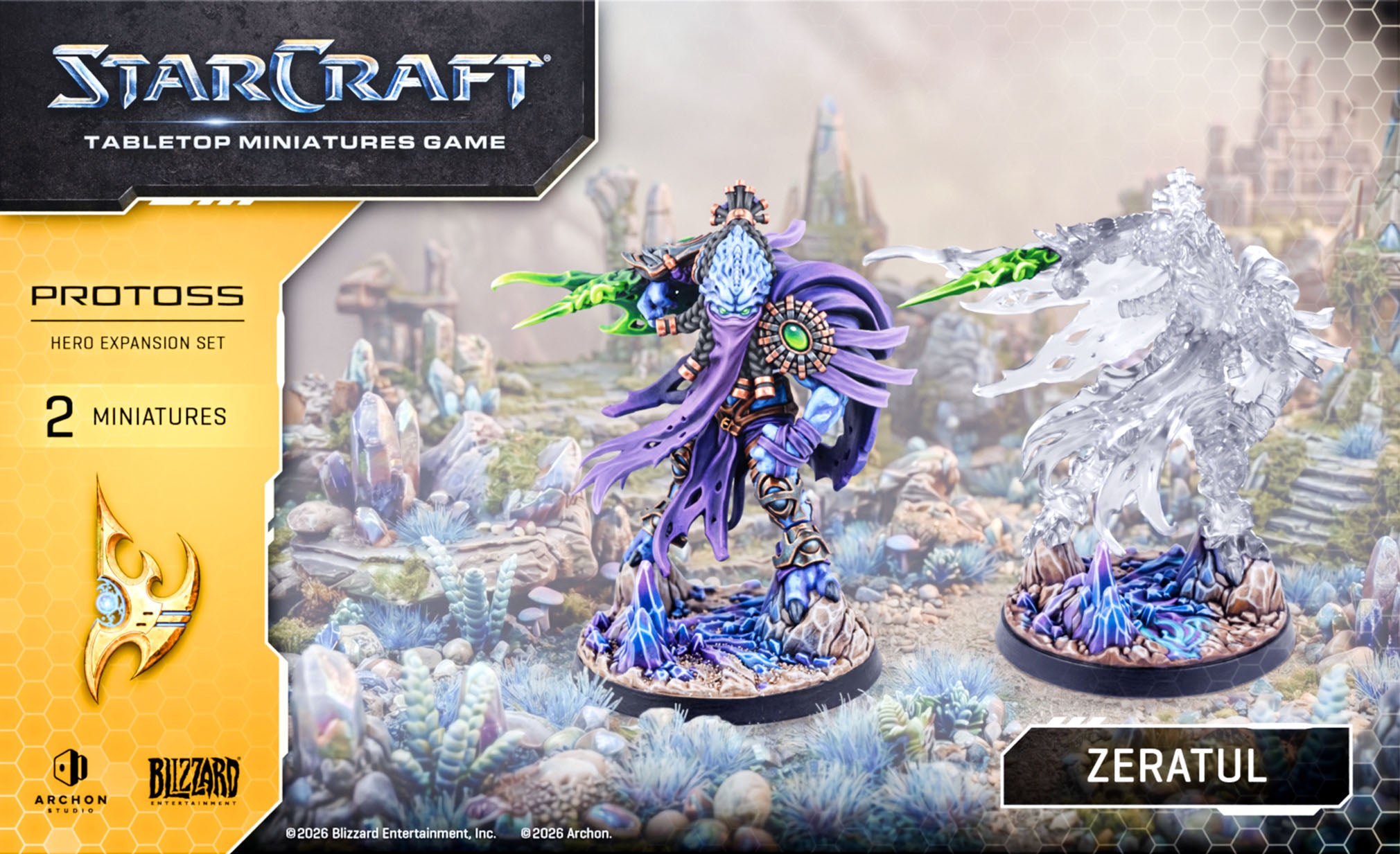 <p>Unleash the legendary power of the Dark Prelate with the <strong>StarCraft: The Miniatures Game – Protoss Zeratul Hero Expansion Set</strong>! Bring one of the most iconic Protoss warriors from Blizzard Entertainment's StarCraft universe to your tabletop battles. A master of stealth and deadly psionic combat, Zeratul commands the mysterious forces of the Nerazim, striking enemies with incredible precision and devastating power. Expand your Protoss army with this legendary hero and introduce exciting new