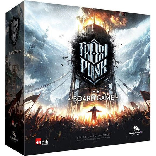 In Frost Punk: The Board Game, up to four players will take on the role of leaders of a small colony of survivors in a post-apocalyptic world that was hit by a severe ice age. Their duty is to effectively manage both its infrastructure and citizens. The core gameplay will be brutal, challenging, and complex, but easy to learn. The citizens won’t just be speechless pieces on the board. Society members will issue demands and react accordingly to the current mood, so every decision and action bears consequence
