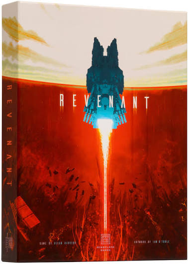 Revenant is a competitive worker placement game of shifting allegiances, taking place on an escaping starfleet besieged by the Voidborn. It is set in the same dark sci-fi universe as Voidfall, but it is a standalone game with different mechanisms. 



Your task is to lead the Revenant and the fleet of the Houses’ Alliance out of the Voidborn’s reach, and build up allegiances with the right Houses to secure your future once the Revenant is safe.



PROTECT THE FLEET You can take your part in protecting the f