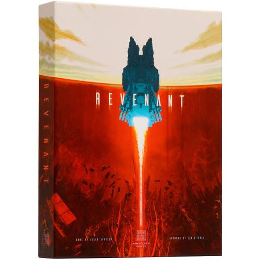 Revenant is a competitive worker placement game of shifting allegiances, taking place on an escaping starfleet besieged by the Voidborn. It is set in the same dark sci-fi universe as Voidfall, but it is a standalone game with different mechanisms. 



Your task is to lead the Revenant and the fleet of the Houses’ Alliance out of the Voidborn’s reach, and build up allegiances with the right Houses to secure your future once the Revenant is safe.



PROTECT THE FLEET You can take your part in protecting the f