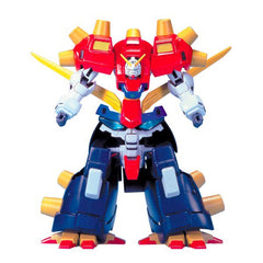 This retro kit from 1995 features a Colorful snap-fit model of the main antagonist from the "G Gundam" anime series. Features a relatively bizarre design; Transformable into "head mode" where it's feet become a Gundam head. Great for collectors who seek out more unique model kits.
