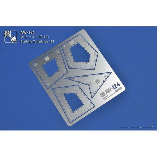 Steel Spirit AW-124 Photo Etch PE Model Panel Lining Angled Angle Scribing Templates | Galactic Toys & Collectibles