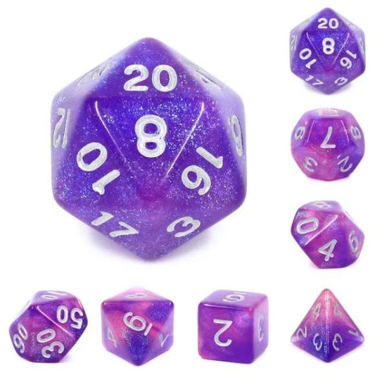 Galactic Dice HD Dice Sets - Royal Aurora Set of 7 Dice | Galactic Toys & Collectibles