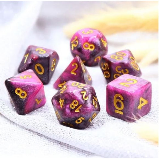Galactic Dice HD Dice Sets - Scorpio Acrylic Set of 7 Dice | Galactic Toys & Collectibles