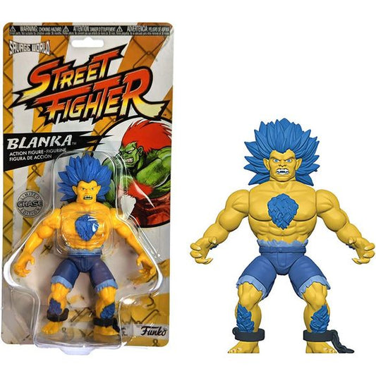 Funko Savage World: Street Fighter - Blanka (Blue) Chase Variant Action Figure | Galactic Toys & Collectibles