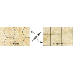 Chessex Battlemat: 1in Reversible Squares-Hexes (23.5in x 26in Playing Surface) | Galactic Toys & Collectibles