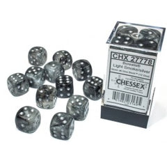 This Chessex Dice Block delivers twelve (12) high-quality 16 mm six-sided dice. Luminary Effect, Glows in the Dark!