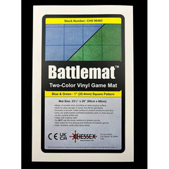 Chessex Reversible Battlemat: 1" Blue/Green Squares (23.5" x 26") | Galactic Toys & Collectibles