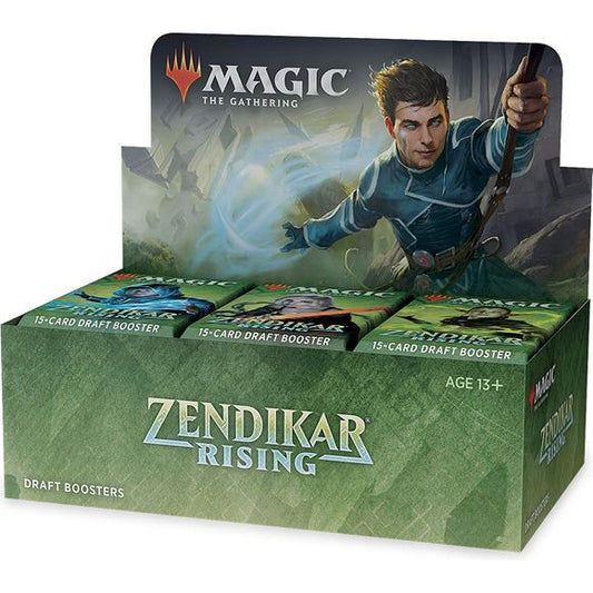 Magic: The Gathering Zendikar Rising Draft Booster Box | 36 Booster Packs (540 Cards) + 1 Box Topper | 36 Full Art Lands | Factory Sealed | Galactic Toys & Collectibles
