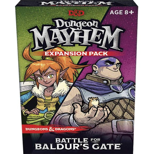 There’re new heroes in town and they’re ready to throw down: fearless ranger Minsc and his trusty sidekick, Boo, along with Jaheira, the fierce druid shapeshifter from Baldur’s Gate. With their new 28-card decks, these heroes join the fray in this expansion to the Dungeon Mayhem card game! With quick and easy-to-learn gameplay, 5 to 10-minute games, and an extra dose of Mayhem, you’ll keep coming back for more!