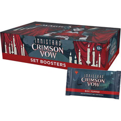 Magic The Gathering MTG Innistrad Crimson Vow Set Booster Box | 30 Packs + Dracula Box Topper