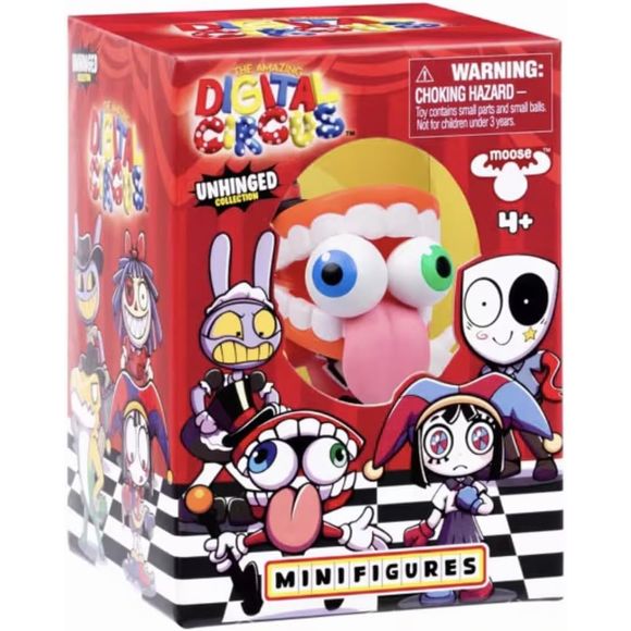 <p><strong>The Amazing Digital Circus: Unhinged Collection Mini Figures Series 2</strong> from Moose Toys brings the chaotic world of the hit animated series to life with colorful, collectible character figures. Each approximately 2-inch mini figure features detailed sculpting, vibrant colors, and a unique personality inspired by The Amazing Digital Circus. Collect eight exciting characters, including Confetti Pomni, Evil Ragatha, Excited Caine, Confident Gummigoo, Maid Jax, Safari Jax, Manager Gangle, and