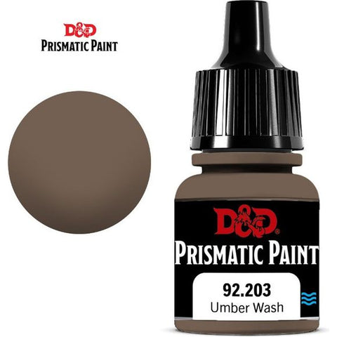 Wizkids: Dungeons & Dragons Prismatic Paint - Umber Wash (8ml) | Galactic Toys & Collectibles
