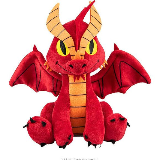 Get ready to set off every fire alarm in the vicinity with the Red Dragon Phunny plush! From the lore of Dungeons & DragonsA®, you'll need to give this stuffed Red Dragon the warmest spot on your shelf. And a massive hoard of toy money and plastic jewels. Made from the softest premium materials and measures approximately 8 inches.