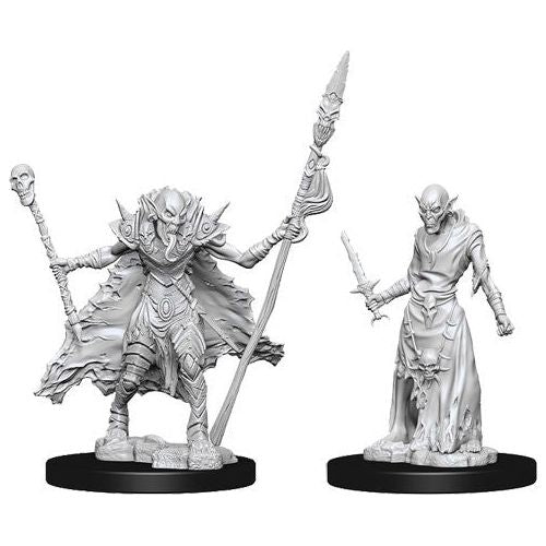 Dungeons & Dragons Nolzur’s Marvelous Miniatures come with highly-detailed figures, pre-primed with Acrylicos Vallejo primer and includes deep cuts for easier painting. The packaging of each different set will display the minis in a visible format.