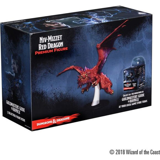 Dungeons & Dragons: Icons of the Realms Set 10 Guildmasters` Guide to Ravnica Niv-Mizzet Red Dragon Premium Figure | Galactic Toys & Collectibles