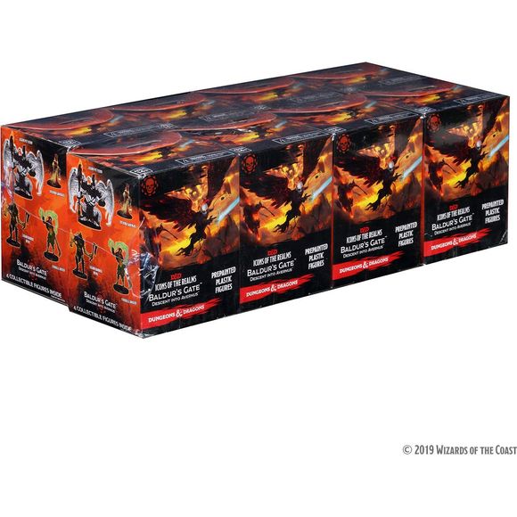 8 Booster boxes containing 4 pre-painted mini figures for D&D