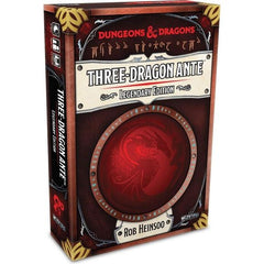 Three-Dragon Ante: Legendary Edition is a card game of wagers and strategy that’s fast paced with beautiful dragon-themed card art. Fun to play on its own or add it to your Dungeons & Dragons campaign as an immersive, in-character tavern game. Each game is played with 80 cards – 70 Standard Dragon cards and 10 chosen from the 30 Mortal and Legendary Dragon cards. Use one of the suggested theme decks, or choose the 10 cards randomly to add endless replayability.

Players start with gold in their hoard, cho