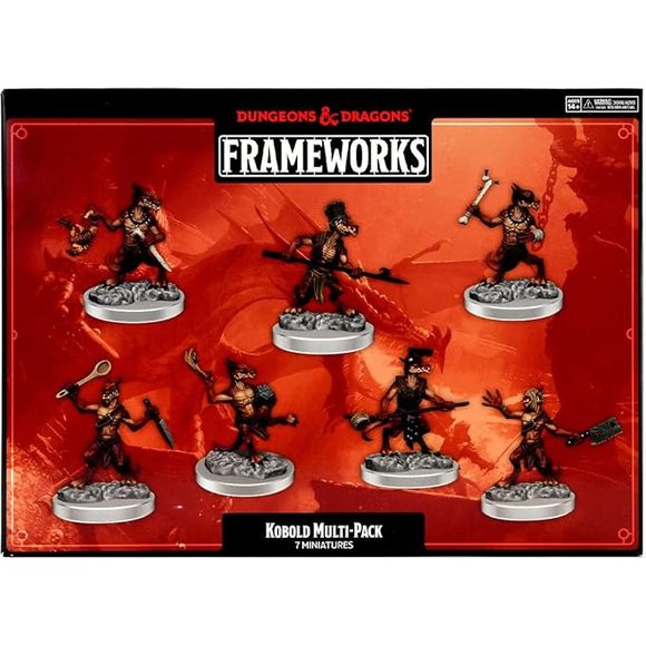 Dungeons & Dragons Frameworks miniatures are highly-detailed, customizable figures, created with more experienced hobby painters in mind. These miniatures are supplied unassembled and unprimed, and provide multiple options for building the figure, as well as mixing and matching parts across different miniatures in the Frameworks line.

Key Features:

Features characters, monsters, and scenery from the Dungeons & Dragons universe
Made of High-Impact Polystyrene (HIPS)
Assembly required.
Does not include glue