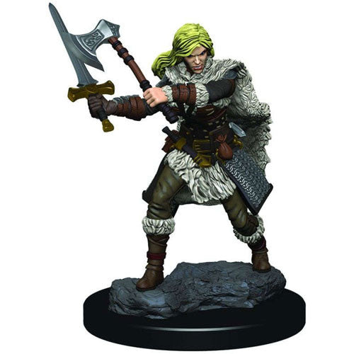 D&D Icons of the Realms: Premium Painted Miniatures - Human Female Barbarian | Galactic Toys & Collectibles