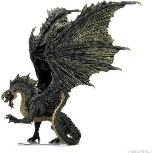 D&D Icons of The Realms: Adult Black Dragon Premium Figure | Galactic Toys & Collectibles