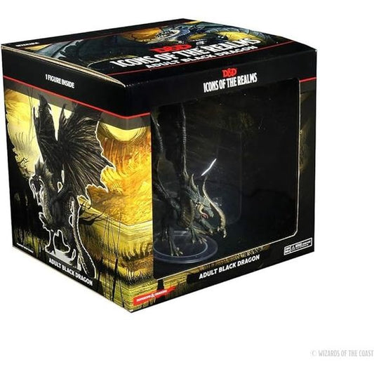 D&D Icons of The Realms: Adult Black Dragon Premium Figure | Galactic Toys & Collectibles